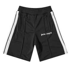 Size S Palms Ngels Classic Track Shorts ‘Black/White Palm Angels Shorts, High Air Force 1, Jordan Shop, Yeezy Outfit, Womens Air Jordans, Track Shorts, Palm Angels, Nike Outfits, Shorts Black