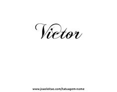 the word victory written in cursive writing with black ink on a white background