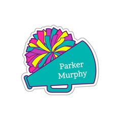 cheer tubular teal bullhorn name labels Kids Name Labels, Labels For Kids, Cheer Pom Poms, Blue Cheer, Lost Forever, Shape Names, Tumbler Stickers, Kids Labels, Circle Labels