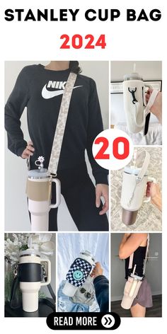 DIY Stanley Cup Bag: A Step-by-Step Crafting Guide Diy Stanley Cup, Belt Bag Outfits, Cup Bag, Lululemon Belt Bag, Bags Crochet, Bag Holders, Cozy Crochet Patterns, Cozy Crochet