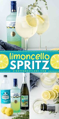 lemonade spritz is the perfect drink for spring