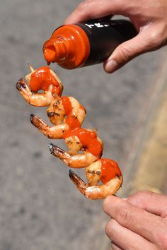 TRUFF Shrimp Skewers Savory Spice, Shrimp Skewers, Red Chili Peppers, Black Truffle, Favorite Appetizers, Agave Nectar, Finger Food Appetizers, Organic Sugar, Coconut Shrimp