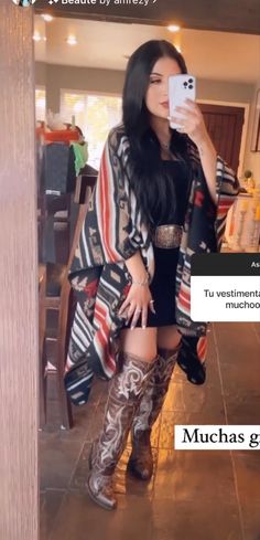 Vaquera Christmas Outfit, Jaripeo Outfits Winter, Western Glam Outfit Winter, Winter Cowgirl Outfits Party, Dan Post Boots Outfit, Mexico Winter Outfit, Winter Baile Outfits, Bootbarn Outfits Women, Winter Western Outfits Women Party