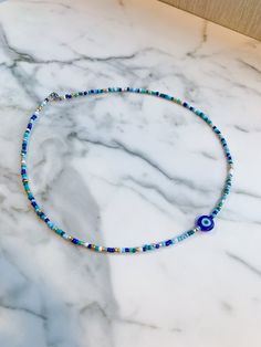 Necklace Beads Aesthetic, Beads Necklace Aesthetic, Trendy Beaded Necklace, Beads Aesthetic, Pulseras Kandi, Beads Accessories, Diy Necklaces, Watchful Eye, Beaded Jewelry Necklaces