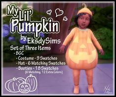 22+ Must-Have Sims 4 Halloween CC You Need To Download Now Sims 4 Halloween Cc, Sims Halloween Costume, Toddler Pumpkin Costume, Sims 4 Halloween, Around The Sims 4, Sims 4 Toddler Clothes, Sims Pets, Adventurer's Guild