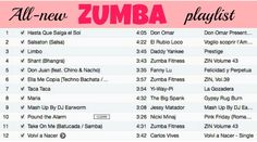 the list for all new zumba playlist