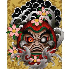 Tattoo Daruma, Daruma Tattoo, Daruma Doll Tattoo, Doll Tattoo, Daruma Doll, Ipad Pro, Tattoo Design, Tattoo Designs, Ipad