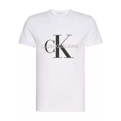 Brand: Calvin Klein Jeans Gender: Men Type: T-Shirts Season: Spring/Summer Color: White Pattern: Print Sleeves: Short Neckline: Round Neck Composition: 100% Cotton Washing: Machine Wash At 30 Calvin Klein Tshirt, Ck Calvin Klein, Men Type, Printed Sleeves, Casual Look, Summer Tshirts, Black Pattern, Blue Pattern, Calvin Klein Jeans