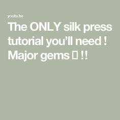 The ONLY silk press tutorial you’ll need ! Major gems 💎 ‼️ Silk Press Tutorial, African American Women, A Class, Kilt, Gems, The Creator