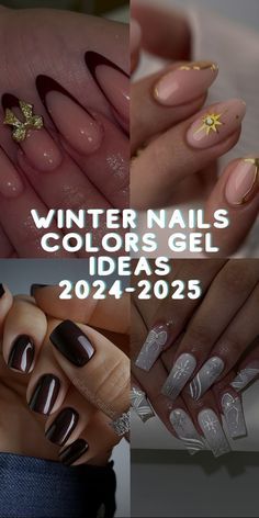 Winter Nail Color Combos, Winter Nails 2025 Trends Gel, Nails 2024 Winter Trends, 2024 Winter Nail Trends, Nail Trends 2024 Winter, 2024 Nail Trends Winter, Gel Nails Ideas Winter, Subtle Winter Nails, Winter Nails Colors