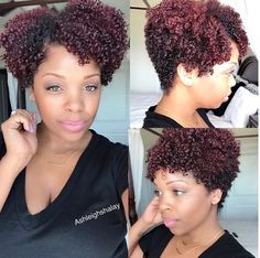 Afro Hair Color Ideas Colour Black Women, Afro Hair Colours Black Women, Colored Afros Black Women, Curly Afro Wig Deva Cut, Tapered Afro Women Shape, Natural Hair Bun Styles, Tapered Hair