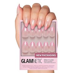 High-Quality Press-On Nail Kit: All Glamnetic Press-On Nail Sets offer high-quality salon style and feature protective UV coating, to ensure your nails will never break or split!
You’re about to be the popular girl with our Bubble Gum Glaze Nail Set! This on-trend style features bubble gum pink french tips, and is finished off with the super popular glazed finish everyone loves. Plus, our most popular short almond shape is the easiest way to enhance all your weekday to weekend looks.
Reusable With Up To 2 Weeks Per Wear - High-quality is our middle name. This reusable nail set can be trimmed, filed, or polished to your liking.
30 Nails in 15 Sizes - Various nail sizes ensure a totally custom fit, plus we give you extras just in case! Each set comes complete with a storage box, nail glue, d Short Almond Shape, Natural Almond Nails, Blue French Tips, Short Almond Nails, Short Almond, Transparent Nails, Nail Sets, Almond Shape