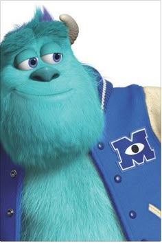 the character sul from monsters is dressed in blue