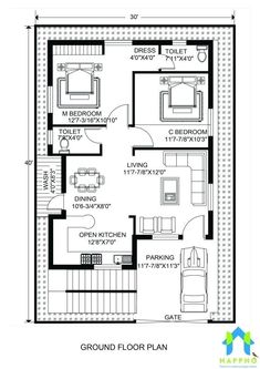 the ground plan for a small house