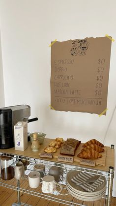 Home cafe, selfmade cafe, cafe at home Home Cafe Decor, Hosting A Coffee Morning, Own A Coffee Shop, Home Cafe Menu Ideas, Coffee Club Ideas, Coffee Shop At Home Ideas, At Home Cafe Aesthetic, Coffee Shop At Home Party, Coffee Shop Apartment