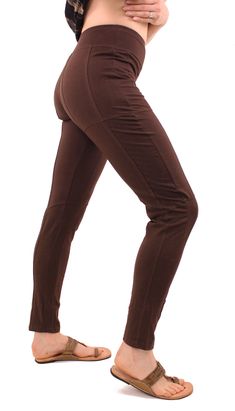 These are the best legging/Pant ever!! I love the shape and design of the each panel that connects these pants making them perfect in summer, fall, winter, or spring.. Great with flip flops and a tank or layered with boots and sweaters. It is the perfect alternative to the "simple" legging or the "boring" denim jeans :) Measurements: (are with out stretch) each is made with Cotton Lycra and can stretch 2-3 inches more in each category. S- upper waist- 26" lower waist- 28" hip-34" inseam-31" leng Panel Leggings, Best Leggings, In Summer, Summer Fall, Green And Grey, Black And Brown, Flip Flops, Denim Jeans, Black Jeans