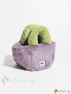 Bird in Bag - Autumn/Winter Fashionable and Versatile Color Block Single Shoulder Crossbody Handbag Fuzzy Bag, Purple Bags, Style Minimalist, Fabric Bag, Bag Bag, Bird In Bag, Square Bag