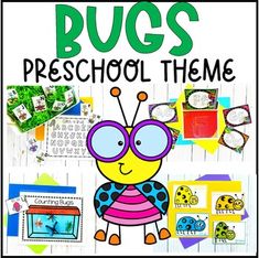 the bug's preschool theme is featured in this poster