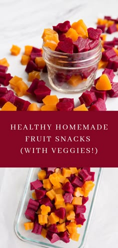 healthy homemade fruit snacks with veggies