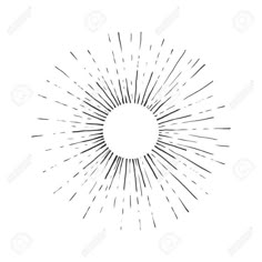 an abstract black and white sunburst on a white background stock photo - 9579