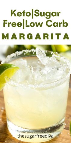 a close up of a margarita with limes in the background