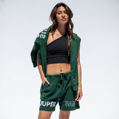 We’re just warming up. Celebrate the wins and power through the setbacks in this super soft sweatshirt. Sporty Green Activewear With Letter Print, Green Relaxed Fit Sweats For Sports, Sporty Green Cotton Activewear, Green Athleisure Sweatshirt For Gym, Green Sporty Sweatshirt For Workout, Green Athleisure Sweatshirt For Sports Season, Athleisure Green Sweatshirt For Sports Season, Green Sporty Sweatshirt, Green Sportswear Sweatshirt For Workout