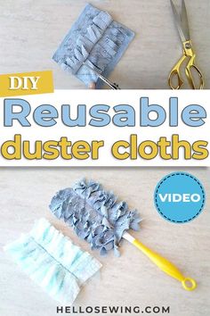 the diy reusable duster cloths are easy and fun to make