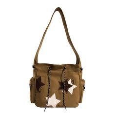 45365131313373 Vintage School Bag, Kawaii Purse, Cute Messenger Bags, Star Y2k, Star Bag, Cute Crossbody Bags, Bags For Teens, Outdoor Bag, Vintage School