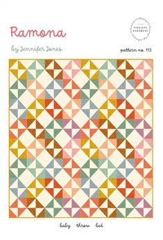 Ramona Quilt Pattern by Penelope Handmade Layer Cake Quilt Patterns, Layer Cake Quilts, Quilting Designs Patterns, Fat Quarter Quilt, Quilt Square Patterns, Handmade Brand, Patch Quilt, Vintage Plaid