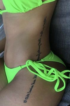 Front Waist Tattoos For Women, Lower Buttocks Tattoo, Women Wrist Tattoos Ideas, Under Bobs Tattoos, Side Of Stomach Tattoo For Women, Tattoo Ideas Female Side Ribs, Tattoo On Black Women, Side Stomach Tattoos Women, Under Arm Tattoo