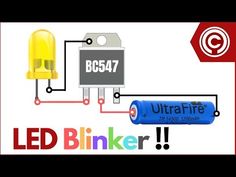 the diagram shows how to wire up an led blinker and other electronic devices for home use