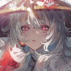 Fox Girl, Girl Icons, White Hair, Cute Anime Character, Anime Character, Genshin Impact, Aesthetic Anime, Cute Pictures