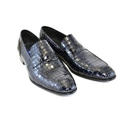 New Corrente Womens Crocodile Leather Loafer Dark Navy Shoes 41 Us 8 Designed: In Italy Business Crocodile Pattern Almond Toe Loafers, Business Wingtip Loafers With Crocodile Pattern, Business Crocodile Pattern Wingtip Loafers, Blue Almond Toe Moccasins For Formal Occasions, Elegant Blue Moccasins For Business, Blue Almond Toe Moccasins For Business, Formal Blue Almond Toe Moccasins, Blue Almond Toe Formal Moccasins, Business Blue Almond Toe Moccasins