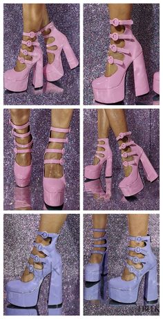 Pink Block Heels, Fall Heels, Pink Platform, Pink Platforms, Chunky Shoes, Platform Block Heels, Cut Out Design, Types Of Shoes, Fashion Boutique