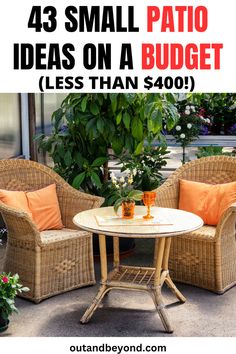 43 DIY Small Patio Ideas On A Budget Less Than $400!