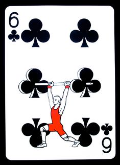 a playing card with four of spades on the front and six of clubs on the back