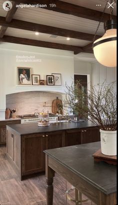 the kitchen is clean and ready for us to use in its new owner's home