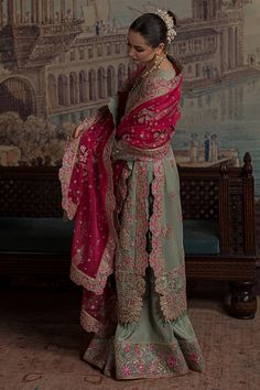 Ammara Khan, Wedding Sharara, Spring Rose, Pakistani Fancy Dresses, Pakistani Fashion Party Wear, Salwar Kamiz, Desi Clothes, Pakistani Bridal Dresses, Pakistani Wedding Dresses