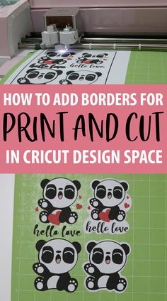 Learn how to print then cut with your Cricut. Learn tips and tricks to add borders to your images and to cut patterns or complex designs. Cut stickers, printables, decals and more with this print then cut tutorial. How To Print Then Cut On Cricut, Side Hussels, Circuit Maker, Cricut Stickers, Nifty Crafts, Cricut Help, Cricut Hacks, Sticker Making, Cricut Design Studio