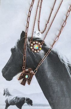 "Copper and Aurora Borealis Rhinestone Triple Layer Thunderbird  Necklace Also available in Silver (in a separate listing) Measurements Chain 14, 16, 18\" +3\" extender This would make a great gift for the Western jewelry lover in your life!  Click here to be taken to our other necklaces: https://www.etsy.com/shop/CactusAndCoralInc?section_id=12164118 Click here to be taken to our Western chokers: https://www.etsy.com/shop/CactusAndCoralInc?section_id=39808176 Join us to be notified of new releases and exclusive discounts!  https://linktr.ee/cactusandcoral Thank you for stopping by. Have a blessed day! Sincerely, The Cactus and Coral Crew" Western Chokers, Thunderbird Necklace, Western Necklace, Jewelry Western, Western Necklaces, Bird Necklace, Southwestern Jewelry, Western Jewelry, Have A Blessed Day