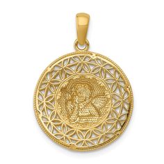 14k Yellow Gold Filigree Guardian Angel Pendant Charm Necklace Religious Fine Jewelry Gifts For Women For Her Pendant Necklaces IceCarats.com Designer Jewelry Gift USA Antique Filigree, Angel Pendant, Wing Necklace, Rose Jewelry, Filigree Design, Gold Filigree, Guardian Angel, Pendant Design, Fine Jewelry Gift