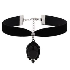 PRICES MAY VARY. GOTHIC GOTH VINTAGE BLACK VICTORIAN CHOKER NECKLACE: The Victorian Choker Necklace with Soft Velvet Design Is Nice And Unique, Goes Well With Any Other Accessories, Show Your Personality Every Moment MATERIALS: Meticulously crafted from high-quality zinc alloy SIZE & LENGTH: The Pendant measures 0.98 inches width, 1.57 inches height. The chain is 12.9 inches, extender chain 3 inches. PERFECT GOTHIC JEWELRY GIFT: Perfect Gifts on birthday, party, Halloween,New Year, Valentine's D Vintage Black Jewelry For Costume Party, Vintage Black Necklace For Halloween, Vintage Adjustable Necklace For Halloween, Black Choker For Halloween Gift, Gothic Black Choker For Costume, Adjustable Black Jewelry For Costume, Adjustable Black Costume Jewelry, Vintage Costume Necklaces For Halloween, Vintage Halloween Costume Necklaces