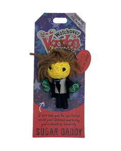 Watchover Voodoo Doll - Sugar Daddy - Watchover Voodoo - String Doll Watchover Voodoo, Watchover Voodoo Doll, Voodoo Doll Keychain, Grandma Keychain, Just Hold Me, Handcrafted Dolls, Hold Me Tight, Show Me The Money, Voodoo Doll