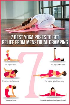 Cramping can be quite painful and upsetting for everyone, especially for women during their periods. Menstrual cramps are even more hurting & discomforting, as this time of the month is always an overwhelming experience. #yoga #yogaposes Menstrual Cramps, Best Yoga, Yoga Poses, Period, Yoga