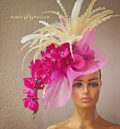 Aimee Fuller Kentucky Derby Fascinator, Rainbow Colors Hot Pink Fucsia Feather Frenzy Headpiece, Del Mar Hat, Royal Ascot Melbourne Cup Hat - Etsy España Cup Hat, Kentucky Derby Fascinator, Derby Fascinator, Ladies Who Lunch, Melbourne Cup, Royal Ascot, Handmade Hat, Kentucky Derby, Fashion Shoot