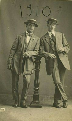 Fashion 1910, 1910s Fashion, Vintage Mens Fashion, Photo Vintage, Edwardian Era, Edwardian Fashion, Moda Vintage, Look Vintage