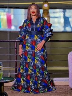 Flower Material Dress Styles, Chiffon Material Gown Styles In Nigeria, Material Dress Styles, Material Gown Styles In Nigeria, Kampala Gown, Kampala Kaftan Styles For Women, Material Gown, Kampala Gown Styles For Ladies, Bubu Gowns