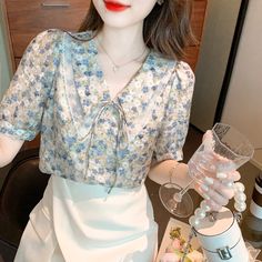 Product information: Material: Chiffon Style: Elegant temperament Features: Printing Color: decor Size Information: Size: S/M/L/XL/XXL/3XL SIZE/CM Bust Sleeve Length Shoulder S 90 26 60 37 M 94 27 61 38 L 98 28 62 39 XL 102 29 63 40 XXL 106 30 64 41 Note: 1. Asian sizes are 1 to 2 sizes smaller than European and American people. Choose the larger size if your size between two sizes. Please allow 2-3cm differences due to manual measurement. 2. Please check the size chart carefully before you buy Color Decor, Chiffon Fashion, European Women, Chiffon Shirt, Women Hoodies Sweatshirts, Dress Size Chart, Cut And Style, Jumpsuits For Women, Hoodies Womens