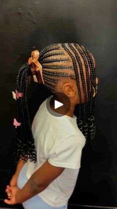 Ponytail With Side Bangs, Trendy Braids, Curly Extensions, Kids' Braids, Side Bangs, Kids Styles, Braided Ponytail, Bangs