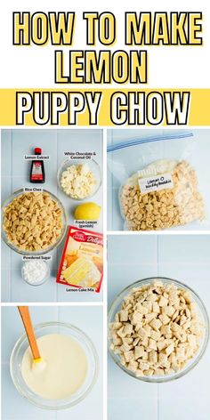 how to make lemon puppy chow